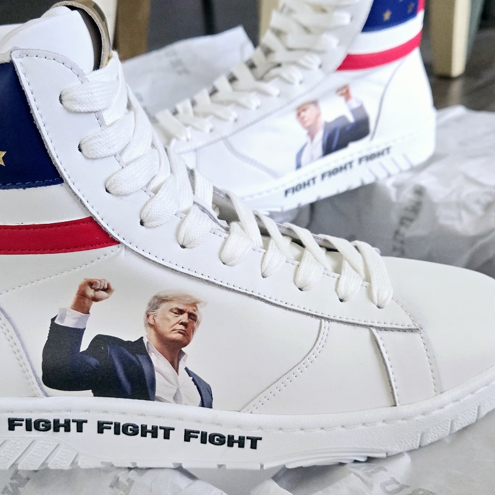 Trump Sneakers - GENUINE FIGHT FIGHT FIGHT! High tops size 11 MENS